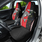 Custom Rugby Panthers and Dolphins Car Seat Cover 2026 Together Aboriginal Polynesian Pattern
