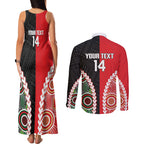 Custom Rugby Panthers and Dolphins Couples Matching Tank Maxi Dress and Long Sleeve Button Shirt 2026 Together Aboriginal Polynesian Pattern