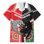 Custom Rugby Panthers and Dolphins Family Matching Long Sleeve Bodycon Dress and Hawaiian Shirt 2026 Together Aboriginal Polynesian Pattern