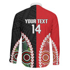 Custom Rugby Panthers and Dolphins Family Matching Off The Shoulder Long Sleeve Dress and Hawaiian Shirt 2026 Together Aboriginal Polynesian Pattern