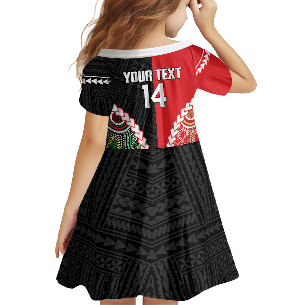 Custom Rugby Panthers and Dolphins Family Matching Short Sleeve Bodycon Dress and Hawaiian Shirt 2026 Together Aboriginal Polynesian Pattern