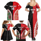 Custom Rugby Panthers and Dolphins Family Matching Summer Maxi Dress and Hawaiian Shirt 2026 Together Aboriginal Polynesian Pattern