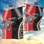 Custom Rugby Panthers and Dolphins Garden Flag 2026 Together Aboriginal Polynesian Pattern