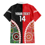 Custom Rugby Panthers and Dolphins Hawaiian Shirt 2026 Together Aboriginal Polynesian Pattern