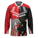 Custom Rugby Panthers and Dolphins Hockey Jersey 2026 Together Aboriginal Polynesian Pattern