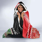 Custom Rugby Panthers and Dolphins Hooded Blanket 2026 Together Aboriginal Polynesian Pattern