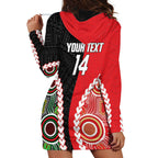 Custom Rugby Panthers and Dolphins Hoodie Dress 2026 Together Aboriginal Polynesian Pattern