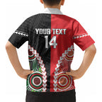 Custom Rugby Panthers and Dolphins Kid Hawaiian Shirt 2026 Together Aboriginal Polynesian Pattern LT14