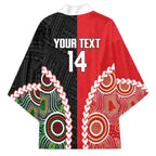 Custom Rugby Panthers and Dolphins Kimono 2026 Together Aboriginal Polynesian Pattern