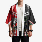 Custom Rugby Panthers and Dolphins Kimono 2026 Together Aboriginal Polynesian Pattern
