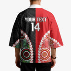 Custom Rugby Panthers and Dolphins Kimono 2026 Together Aboriginal Polynesian Pattern