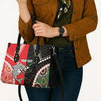 Custom Rugby Panthers and Dolphins Leather Bag 2026 Together Aboriginal Polynesian Pattern