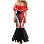 Custom Rugby Panthers and Dolphins Mermaid Dress 2026 Together Aboriginal Polynesian Pattern