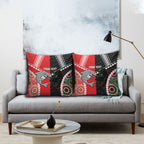 Custom Rugby Panthers and Dolphins Pillow Cover 2026 Together Aboriginal Polynesian Pattern