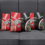 Custom Rugby Panthers and Dolphins Pillow Cover 2026 Together Aboriginal Polynesian Pattern
