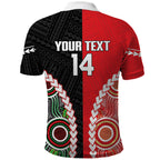 Custom Rugby Panthers and Dolphins Polo Shirt 2026 Together Aboriginal Polynesian Pattern