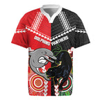 Custom Rugby Panthers and Dolphins Rugby Jersey 2026 Together Aboriginal Polynesian Pattern