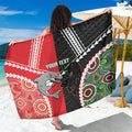 Custom Rugby Panthers and Dolphins Sarong 2026 Together Aboriginal Polynesian Pattern