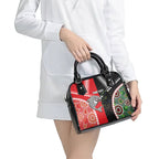 Custom Rugby Panthers and Dolphins Shoulder Handbag 2026 Together Aboriginal Polynesian Pattern