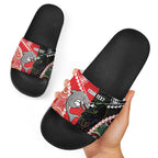 Custom Rugby Panthers and Dolphins Slide Sandals 2026 Together Aboriginal Polynesian Pattern