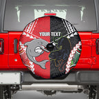 Custom Rugby Panthers and Dolphins Spare Tire Cover 2026 Together Aboriginal Polynesian Pattern