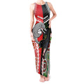 Custom Rugby Panthers and Dolphins Tank Maxi Dress 2026 Together Aboriginal Polynesian Pattern