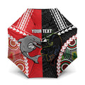 Custom Rugby Panthers and Dolphins Umbrella 2026 Together Aboriginal Polynesian Pattern