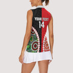 Custom Rugby Panthers and Dolphins Women Sleeveless Polo Shirt 2026 Together Aboriginal Polynesian Pattern