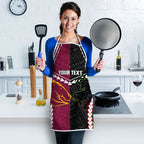 Custom Rugby Panthers and Broncos Apron 2026 Together Aboriginal Polynesian Pattern