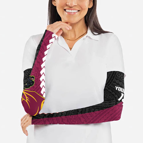 Custom Rugby Panthers and Broncos Arm Sleeves 2026 Together Aboriginal Polynesian Pattern