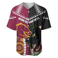 Custom Rugby Panthers and Broncos Baseball Jersey 2026 Together Aboriginal Polynesian Pattern
