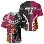 Custom Rugby Panthers and Broncos Baseball Jersey 2026 Together Aboriginal Polynesian Pattern