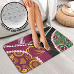 Custom Rugby Panthers and Broncos Bathroom Set 2026 Together Aboriginal Polynesian Pattern