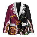 Custom Rugby Panthers and Broncos Blazer 2026 Together Aboriginal Polynesian Pattern