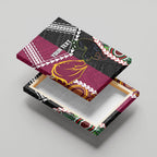 Custom Rugby Panthers and Broncos Canvas Wall Art 2026 Together Aboriginal Polynesian Pattern