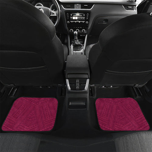 Custom Rugby Panthers and Broncos Car Mats 2026 Together Aboriginal Polynesian Pattern