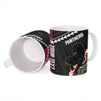 Custom Rugby Panthers and Broncos Ceramic Mug 2026 Together Aboriginal Polynesian Pattern