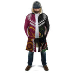 Custom Rugby Panthers and Broncos Cloak 2026 Together Aboriginal Polynesian Pattern