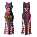Custom Rugby Panthers and Broncos Couples Matching Tank Maxi Dress and Long Sleeve Button Shirt 2026 Together Aboriginal Polynesian Pattern LT14