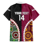 Custom Rugby Panthers and Broncos Family Matching Summer Maxi Dress and Hawaiian Shirt 2026 Together Aboriginal Polynesian Pattern