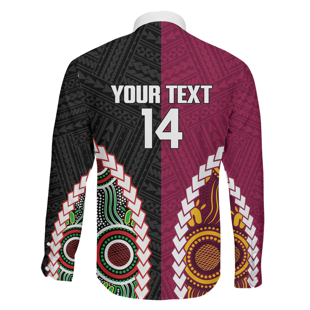 Custom Rugby Panthers and Broncos Family Matching Tank Maxi Dress and Hawaiian Shirt 2026 Together Aboriginal Polynesian Pattern