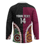 Custom Rugby Panthers and Broncos Hockey Jersey 2026 Together Aboriginal Polynesian Pattern