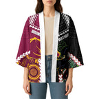 Custom Rugby Panthers and Broncos Kimono 2026 Together Aboriginal Polynesian Pattern