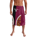 Custom Rugby Panthers and Broncos Lavalava 2026 Together Aboriginal Polynesian Pattern