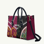 Custom Rugby Panthers and Broncos Leather Bag 2026 Together Aboriginal Polynesian Pattern