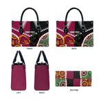 Custom Rugby Panthers and Broncos Leather Bag 2026 Together Aboriginal Polynesian Pattern