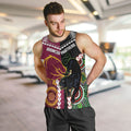 Custom Rugby Panthers and Broncos Men Tank Top 2026 Together Aboriginal Polynesian Pattern