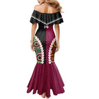 Custom Rugby Panthers and Broncos Mermaid Dress 2026 Together Aboriginal Polynesian Pattern
