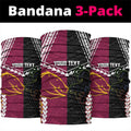 Custom Rugby Panthers and Broncos Neck Gaiter 2026 Together Aboriginal Polynesian Pattern