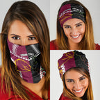 Custom Rugby Panthers and Broncos Neck Gaiter 2026 Together Aboriginal Polynesian Pattern